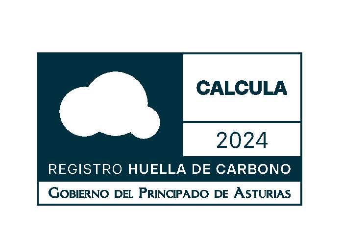 Distintivo CALCULA 2024 del Registro de Huella de Carbono del Principado de Asturias